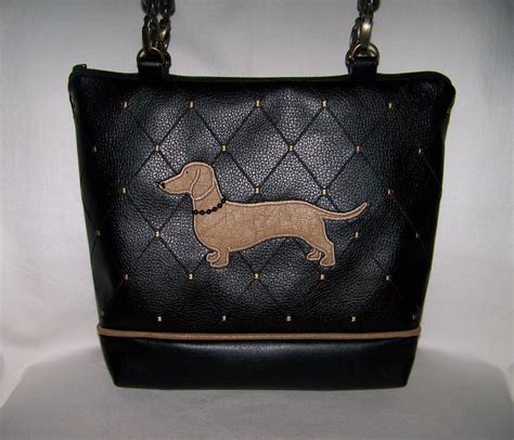 dachshund purses leather.